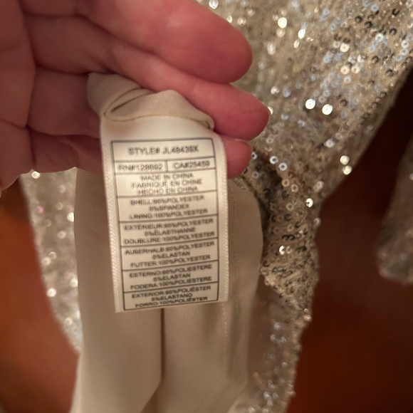 Champange Sequinned Sheath Dress by Betsy Johnson - Picture 3 of 5